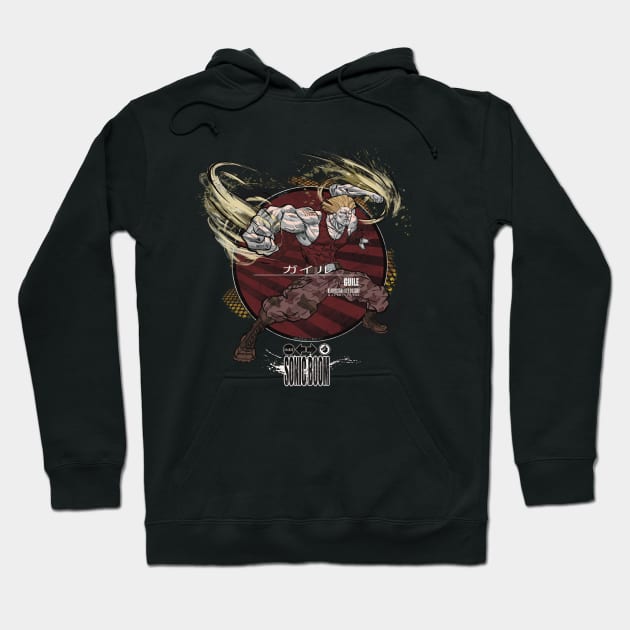 GUILE: SONIC BOOM - RED Hoodie by JF Penworks